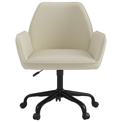 Brassex Mareo High-Back Polyester Executive Chair - Beige