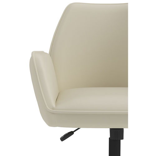 Brassex Mareo High-Back Polyester Executive Chair - Beige