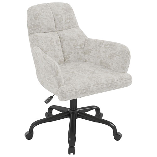 Fauteuil de bureau en polyester à dossier haut Lazare de Brassex - Gris