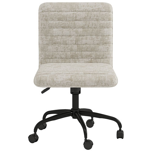 Brassex Otto Mid-Back Polyester Executive Chair - Beige