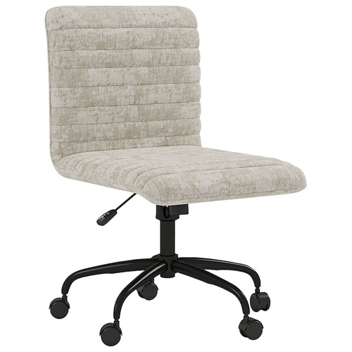 Brassex Otto Mid-Back Polyester Executive Chair - Beige
