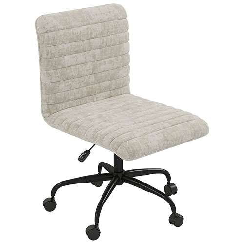 Brassex Otto Mid-Back Polyester Executive Chair - Beige