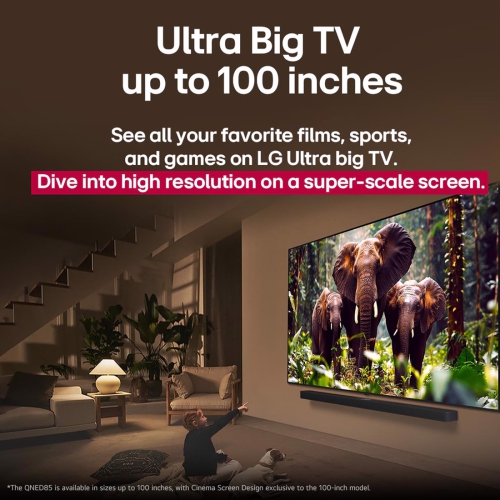 LG 65QNED85AUA 65" QNED evo AI MiniLED 4k Smart TV