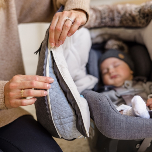 Housse 3 saisons Petit Coulou pour sièges d'auto pour bébé - Graphite