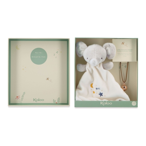 Kaloo Doudou Elephant Comforter and Bola Gift Box