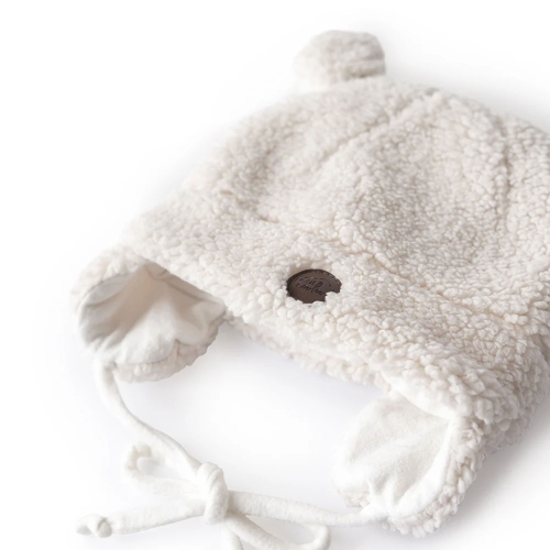 Petit Coulou – Chapeau d'hiver Sherpa pour bébé ours en peluche
