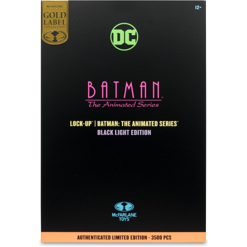 DC Direct Batman The Animated Series 7 Inch Action Figure Exclusive - Lock-Up Black Light Edition Gold Label
