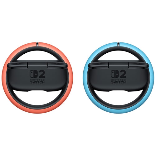 Refurbished Nintendo Switch 2 Steering Wheel for Joy-Con 2 - 2 Pack - Blue/Red BEEABU2AA