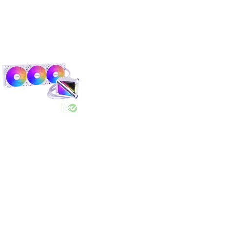 TCOMASLE200 360 Liquid AIO CPU Cooler w/ RGB Lighting, White