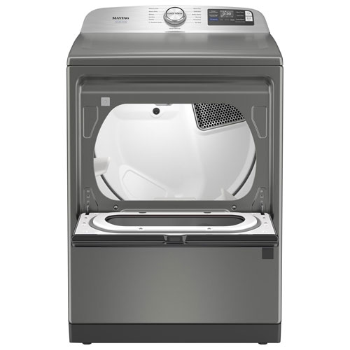 Maytag Pet Pro 7.4 Cu. Ft. Gas Steam Dryer - Classic Silver