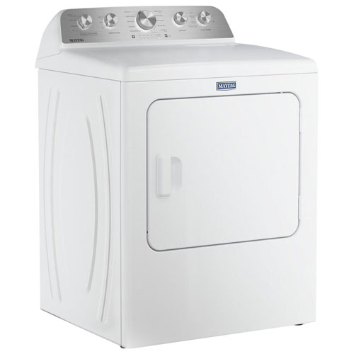 Sécheuse à gaz à vapeur de 7,0 pi³ Pet Pro de Maytag - Blanc
