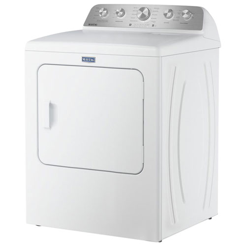 Sécheuse à gaz à vapeur de 7,0 pi³ Pet Pro de Maytag - Blanc