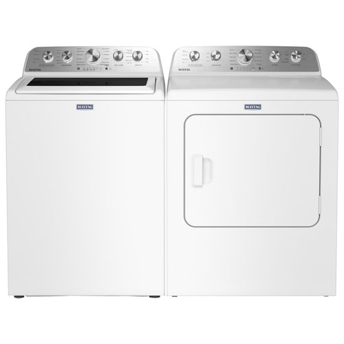 Sécheuse à gaz à vapeur de 7,0 pi³ Pet Pro de Maytag - Blanc