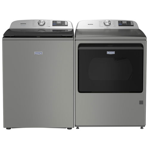 Sécheuse à gaz de 7,4 pi³ de Maytag - Argent classique