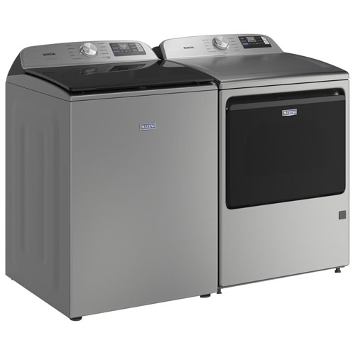 Sécheuse à gaz de 7,4 pi³ de Maytag - Argent classique