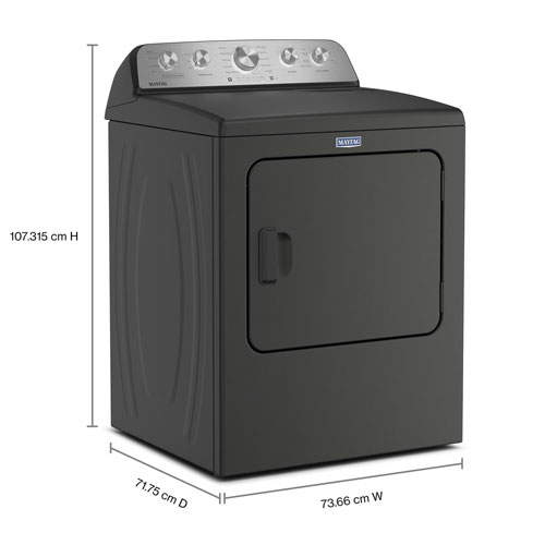 Maytag Pet Pro 7.0 Cu. Ft. Gas Steam Dryer - Volcano Black