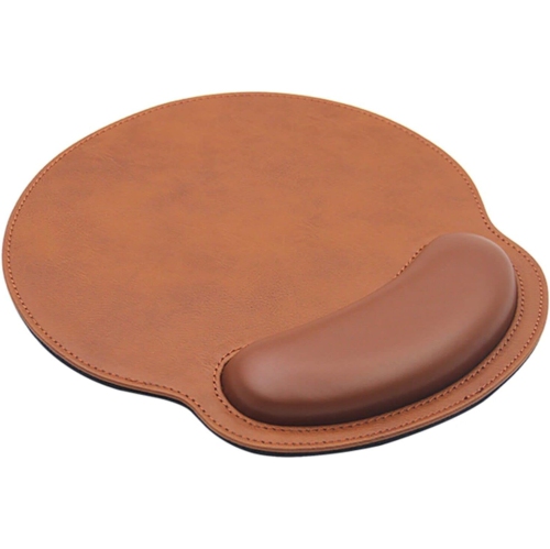 VECELOLIBILIS  Leather Mouse Pad Wrist Support Ergonomic Memory Foam, Rest Nonslip Mousepad for Office, Gaming, Computer, Coffee