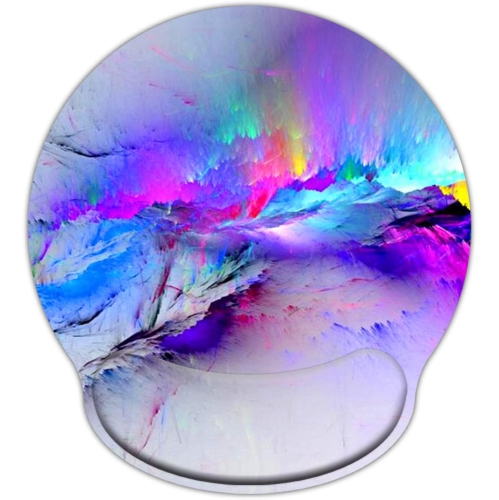 VECELOLIBILIS  Leather Mouse Pad Wrist Support Ergonomic Memory Foam, Rest Nonslip Mousepad for Office, Gaming, Computer, Mph-C1