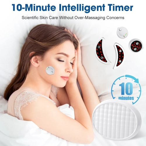 Ems Pulse Microcurrent Eye Massager Red Light Therapy Face Lifting Device Fatigue Relief Lighten Dark Circles Eye Bag Removal