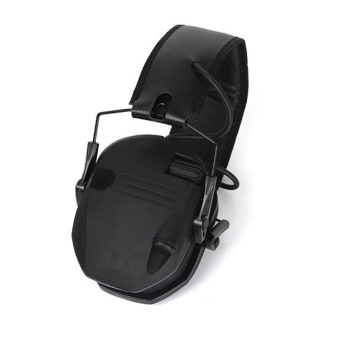 Electronic hearing protection earmuffs with sound amplification and suppression function Audio input jack 3.5mm Adjustable headband External AAA