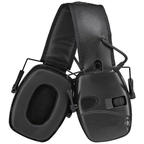Noise Reduction Safety Earmuffs,Hearing Protection Earmuffs Earmuffs with Headband for Shooting Outdoor Construction Manufacturing black