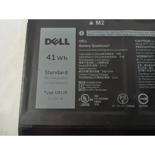 Genuine G91J0 Battery 41Wh for Dell Latitude 3320 3420 3520 / Inspiron 3510 3520 3530 5310 5510 / Inspiron 5410 7420 7430 2-in-1 / Vostro 3420 5310