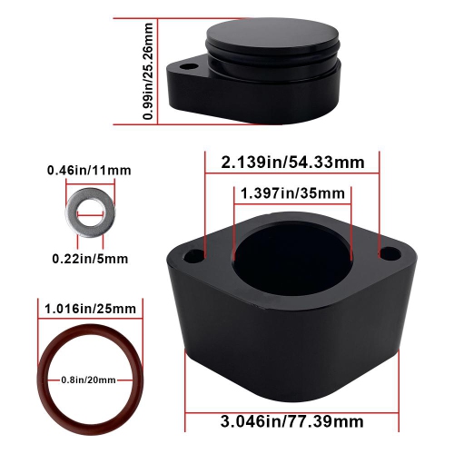 CCV Reroute Kit + CCV Baffle Internal Catch Can for Ford 6.7L Powerstroke 201l-2024