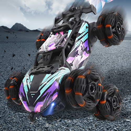 8 Wheel Remote Control Stunt Car Toy, Off-Road Toy Car with Handle Remote Control and Gesture Remote Control, Boys Birthday and Christmas Gift