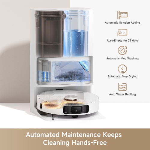 Dreame L10s Ultra Gen2 Robot Vacuum and Mop, 10 KPa Suction, MopExtend Tech, All-in-1 Base Station, Pet-Friendly, Versatile Carpet Cleaning, DuoScrub