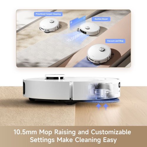 Dreame L10s Ultra Gen2 Robot Vacuum and Mop, 10 KPa Suction, MopExtend Tech, All-in-1 Base Station, Pet-Friendly, Versatile Carpet Cleaning, DuoScrub