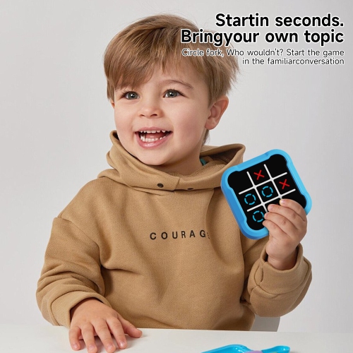 Electronic Tic-Tac-Toe Game, Fun Brain and Memory Games, Handheld Puzzle Game Console, Chess Board Game For Family For Indoor Party