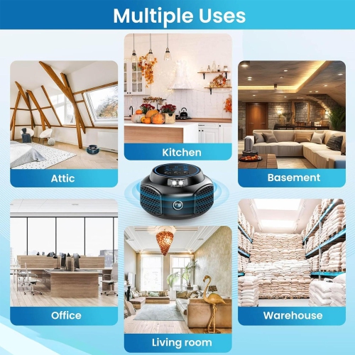 Ultrasonic Pest Repellent,Indoor Electronic Deterrent for Mouse Rat Squirrel Roach Ant Spider,Ultrasonic Mouse Repeller for Garage Attic Kitchen