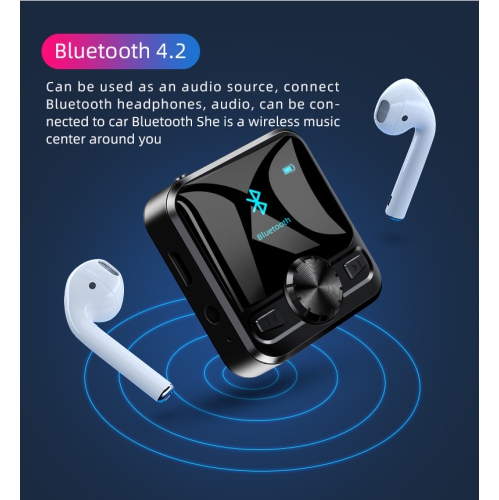 Lecteur MP3/MP4 Bluetooth – Écran couleur de 1,2&nbsp;po, enregistreur vocal, longue autonomie, lecteur de musique, radio FM, Prise en charge audio
