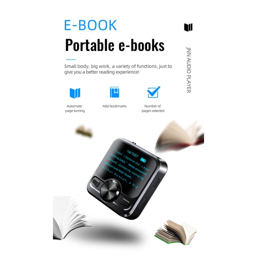 Lecteur MP3/MP4 Bluetooth – Écran couleur de 1,2&nbsp;po, enregistreur vocal, longue autonomie, lecteur de musique, radio FM, Prise en charge audio