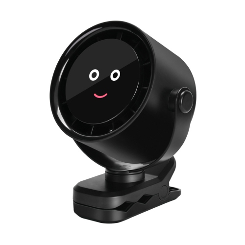 4000mAh Rechargeable Clip-On Fan with Brushless Motor, 5 Speed Settings, 720° Rotation, 36dB Ultra Quiet - Mini Portable USB Charging【black】