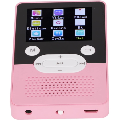 7-button Bluetooth MP3/MP4 player, 1.8-inch screen, 250 mAh battery, long-lasting battery life, lightweight and portable - supports multiple formats