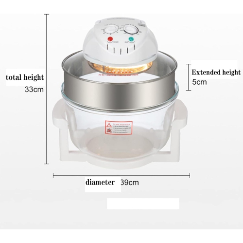 Air Fryer, Electric Fryer, High Speed Air Convection Technology, Visible, Interior, Knob Control, Large Capacity, Multi-Purpose, 3D Hot Air, 360° Air