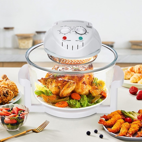Air Fryer, Electric Fryer, High Speed Air Convection Technology, Visible, Interior, Knob Control, Large Capacity, Multi-Purpose, 3D Hot Air, 360° Air