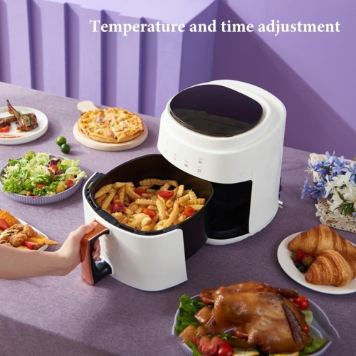 Glass Air Fryer,Smart Compact 7.2QT Air Fryer Small,1400w,8 Preset Cooking Functions,450°F,Touch Screen, Oven Oilless Cooker for Quick Healthy