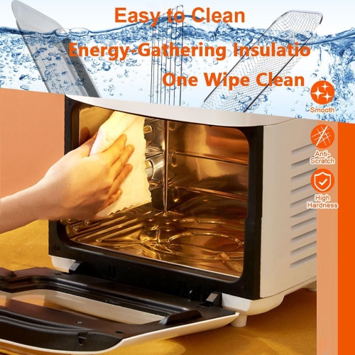 Air Fryer 15L Visual Air Fryer with Grill, 1400w Smart Oven With Digital Touch Screen Oil-free Fryer, Timing and temperature adjustable For Quick And