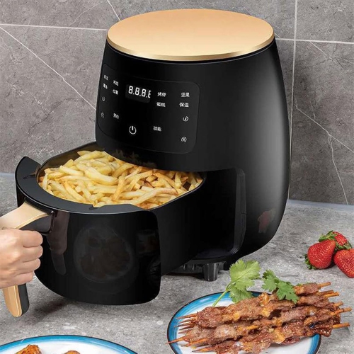 Multifunctional Digital Air Fryer Air Fryer 4.5 Qt,Nonstick Stainless Steel,Touch Screen Air Fryer with 8 Cooking Functions, 1400W 360° Loop Air