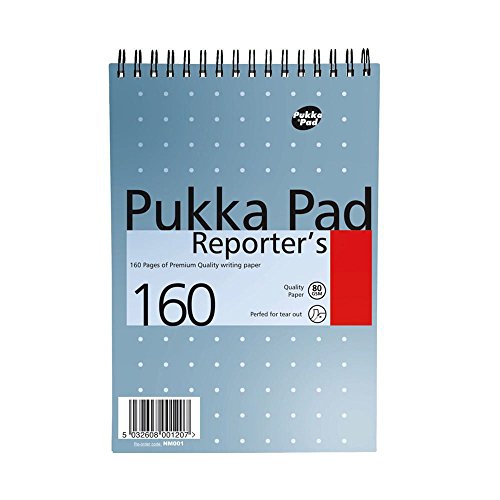 Bloc Pukka, bloc métallique durable pour une utilisation longue durée Feuilles perforées Taille pratique pour une portabilité facile 160 pages
