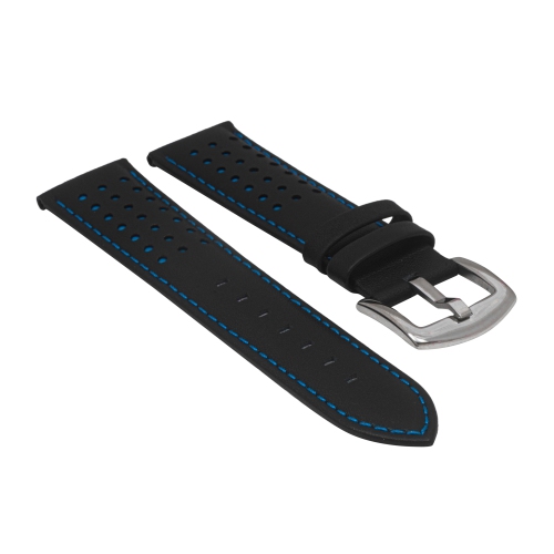 Bracelet de course en cuir pour hommes 20&nbsp;mm de Bandini pour Galaxy Watch8 7 6 5 4 de Samsung, Active, convient aux Garmin Vivoactive, Vivomove