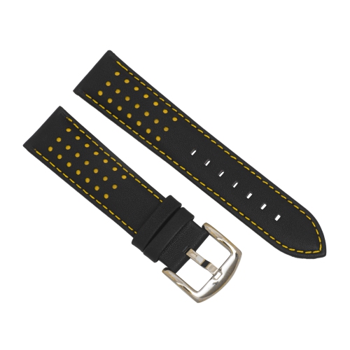 Bracelet de montre de course en cuir pour hommes 22&nbsp;mm de Bandini pour Galaxy Watch3, Gear 2, S3 de Samsung, convient aux modèles Vivoactive 4,