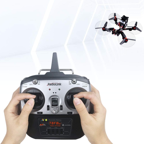 Radiolink T8FB BT Version 2.4GHz 8 Channels RC Remote Transmitter and Receiver R8EF Dual Stick Controller for RC Airplan