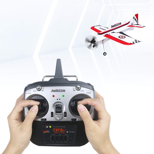 Radiolink T8FB BT Version 2.4GHz 8 Channels RC Remote Transmitter and Receiver R8EF Dual Stick Controller for RC Airplan
