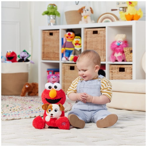 GUND Sesame Street Official Furry Friends Forever Dance & Play Elmo and Tango Animated Plush, Plush Sensory Toy for Ages