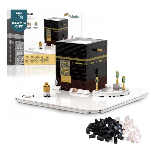 Kaaba Building Block Set - 540 Pcs - Perfect Islamic Eid Gifts for Kids & Adults - Mini Kaaba Model - Islamic Puzzle & E