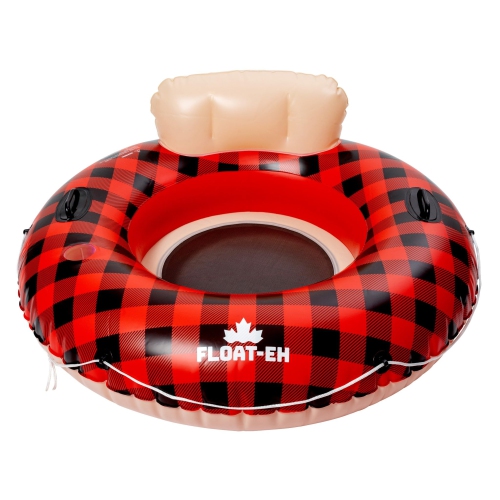 Float-Eh Buffalo Plaid River Tube Float for Adults- River Inflatables are Thick, Durable, and Vinyl Designed - Floaties
