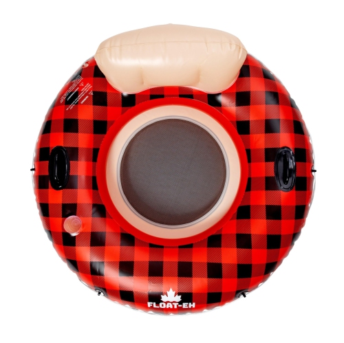 Float-Eh Buffalo Plaid River Tube Float for Adults- River Inflatables are Thick, Durable, and Vinyl Designed - Floaties
